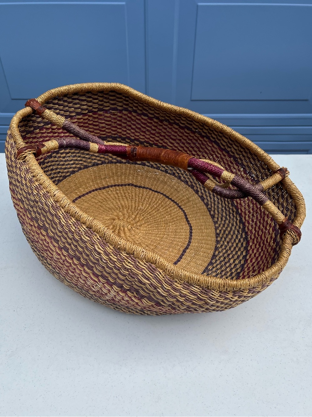 🆕 Listing! Vintage | Large Handwoven Bolga Market Basket